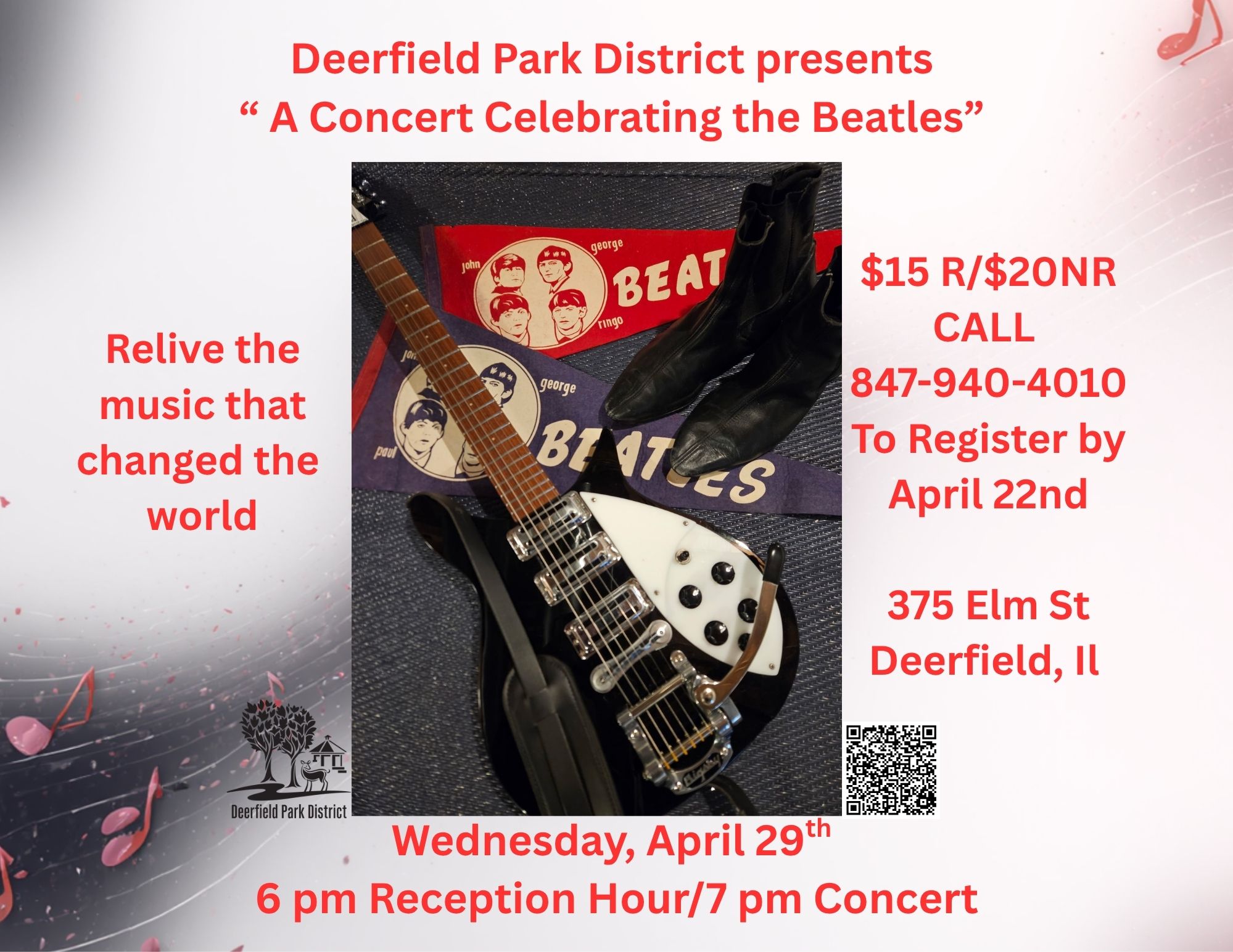 From Us to You Tribute to the Beatles at Patty Turner Center in Deerfield